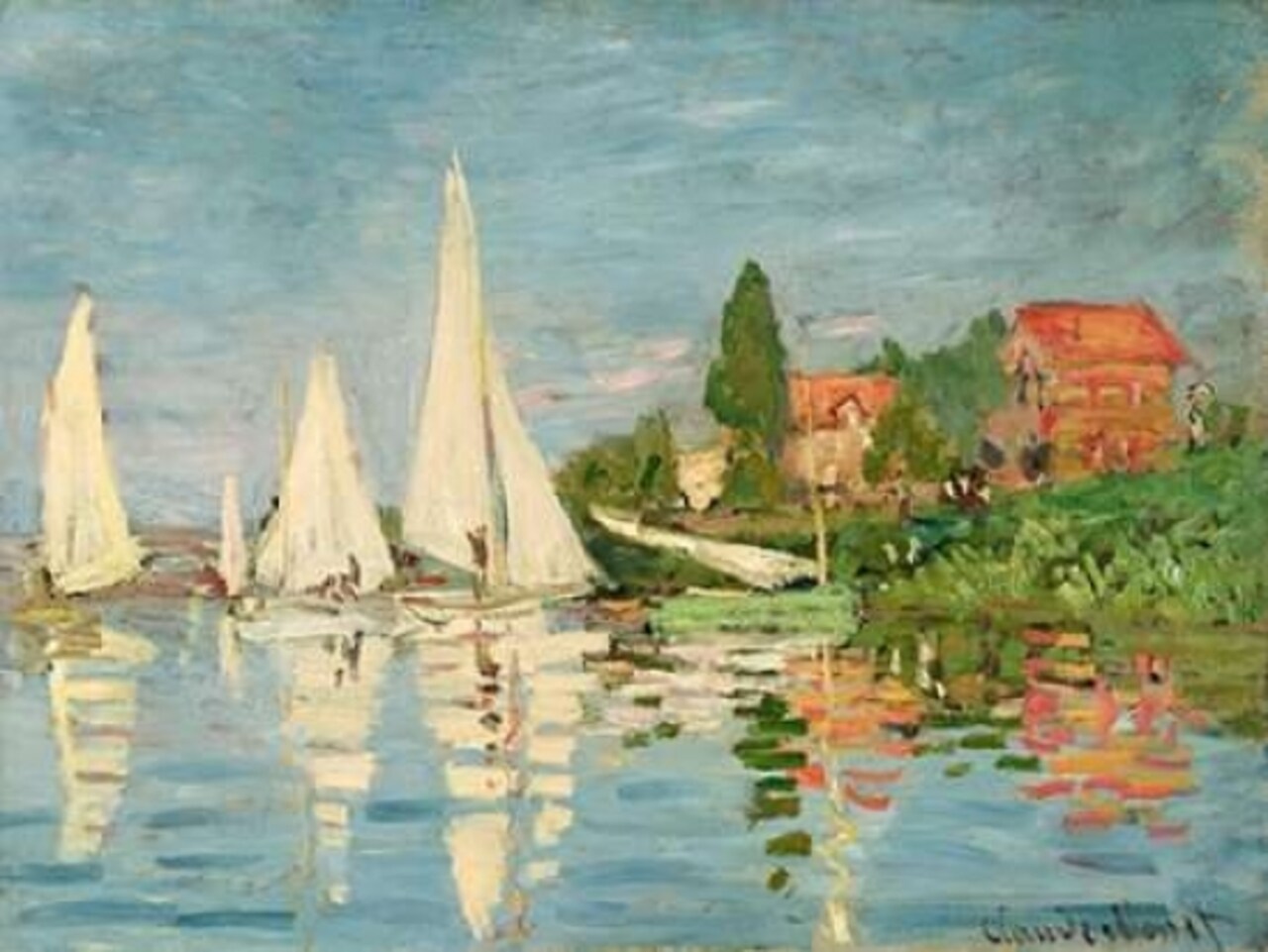 Regatta at Argenteuil Poster Print by Claude Monet - Item # VARPDX3CM022